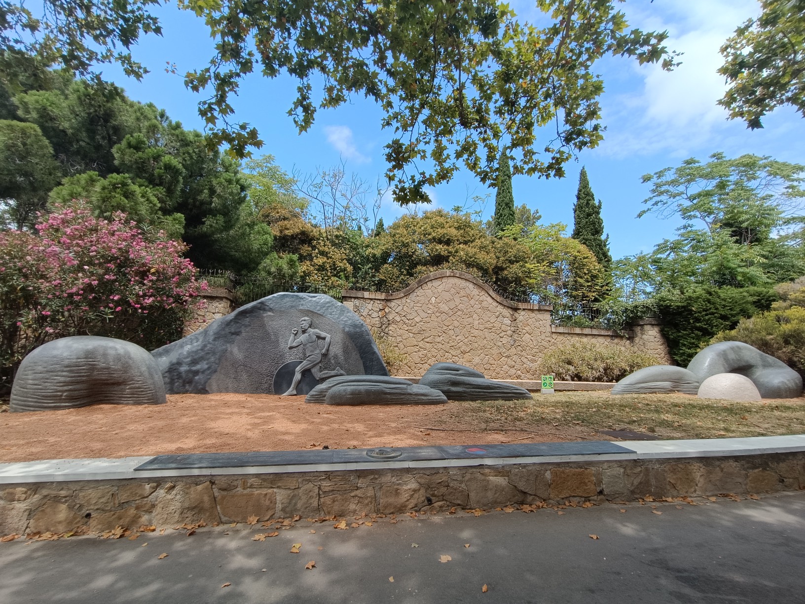 Olympic Monument for Marathon Winner in Montjuic